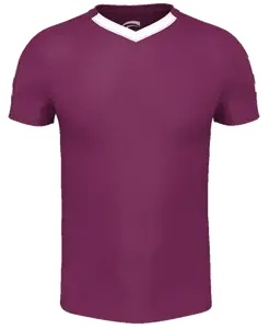 Unisex Fitted Short Sleeve Soccer Futsal Jersey, Munich V-Neck, EPICSTRETCH Fabric, Breathable, Lightweight, Durable, Machine Washable, Multi-Size