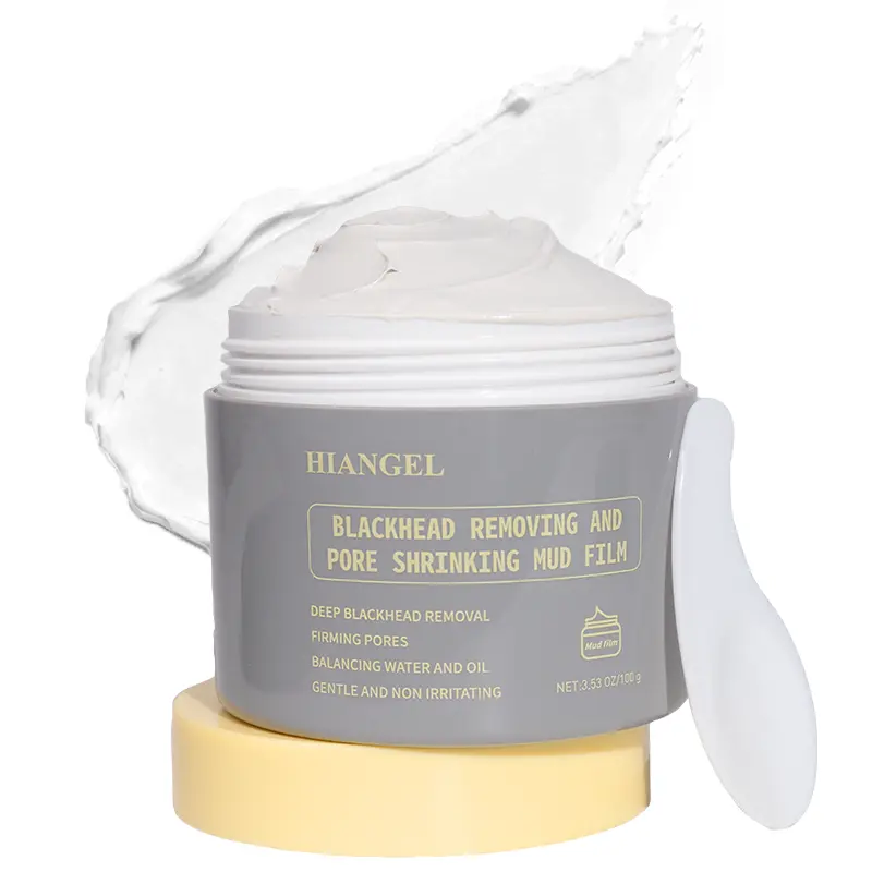 [WBF]HIANGEL Facial Cleansing Clay Mask, Blackhead Removal, Deep Pore Cleansing, Oil Control and Acne Prevention, Suitable for Men, Tightening and Refining Skin, Pore Minimizing, Contains Azelaic Acid and Witch Hazel, Oily, Face Masks