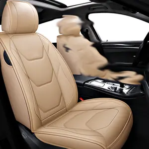 1pc Universal Car Seat Covers PU Leather Seat Covers Cushion Car Seat Cushions Car Seat Protector Mat For Sedan SUV Car Accessories Car Seats Cover (Only 1 Front Seat Cover)