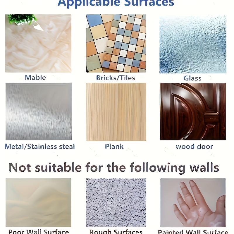 10 strong wall hooks, reusable, no need for punching - waterproof and oil resistant, suitable for bathrooms and kitchens - perfect for hanging towels, cups, shovels, can openers, and scissors