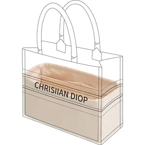 DGAZ Silk Purse Organizer Insert For Dior Book Tote mini/S/M/L，Silky Smooth Bag Organizer，Luxury Handbag & Tote Shape