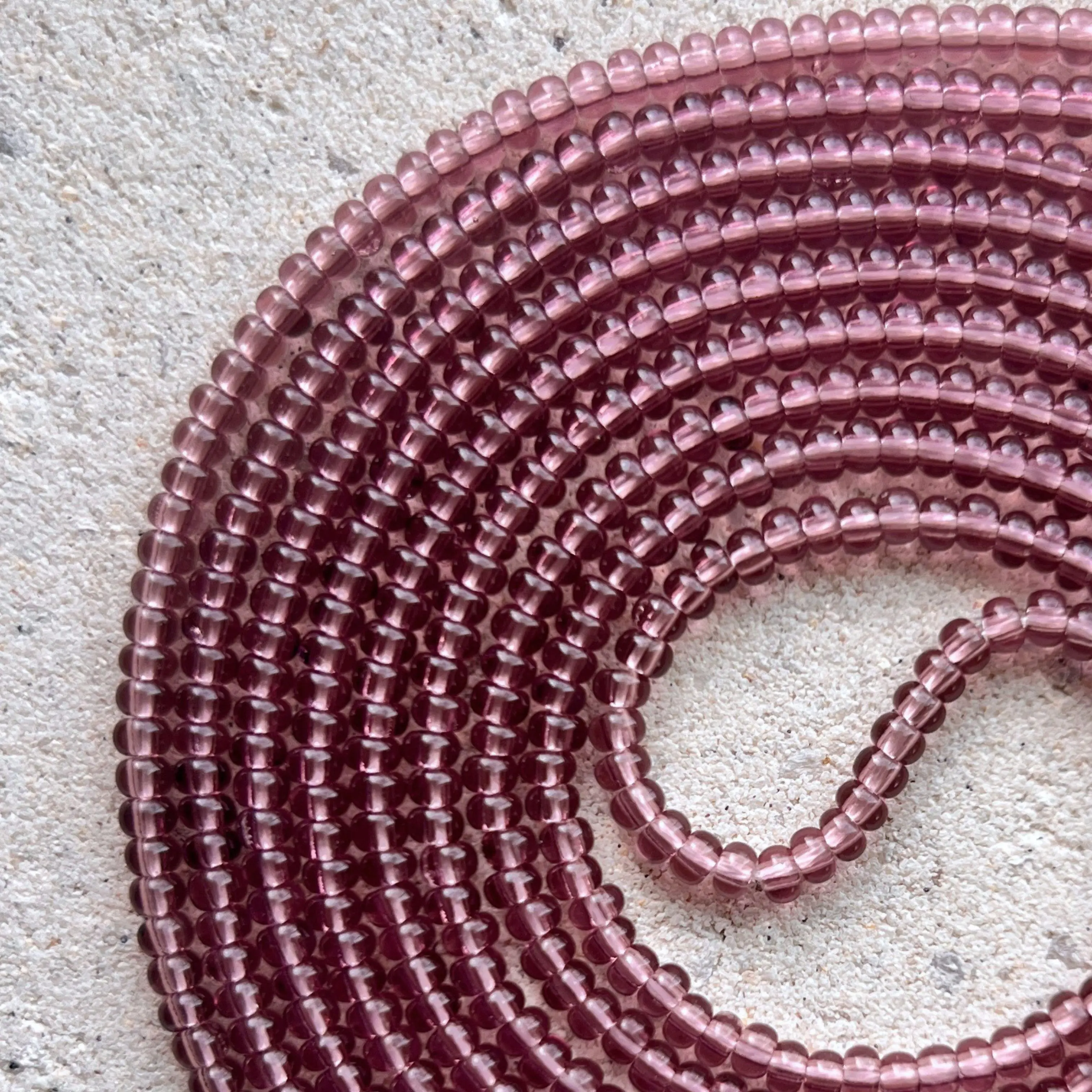 LOVE MARK - Tie On Waist Beads - 45 to 60 inches Waistbeads - Purple Waistbeads - Summer Waistbeads - Made By Venus Waistbeads
