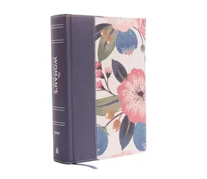 NIV, The Woman's Study Bible, Cloth over Board, Blue Floral, Full-Color, Red Letter: Receiving God's Truth for Balance, Hope, and Transformation