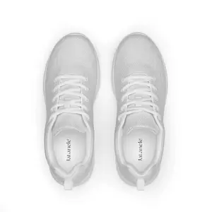 Men's Light Grey Athletic Shoes with Soft Padded Inside & EVA Rubber Outsole for Stability & Comfort