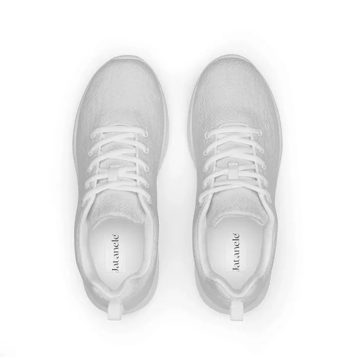 Men's Light Grey Athletic Shoes with Soft Padded Inside & EVA Rubber Outsole for Stability & Comfort