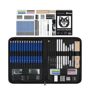 48pcs Sketching Supplies Set with Graphite/Charcoal Pencils, Sketch Pad & Tools for Artists Adults, Artist Bundle