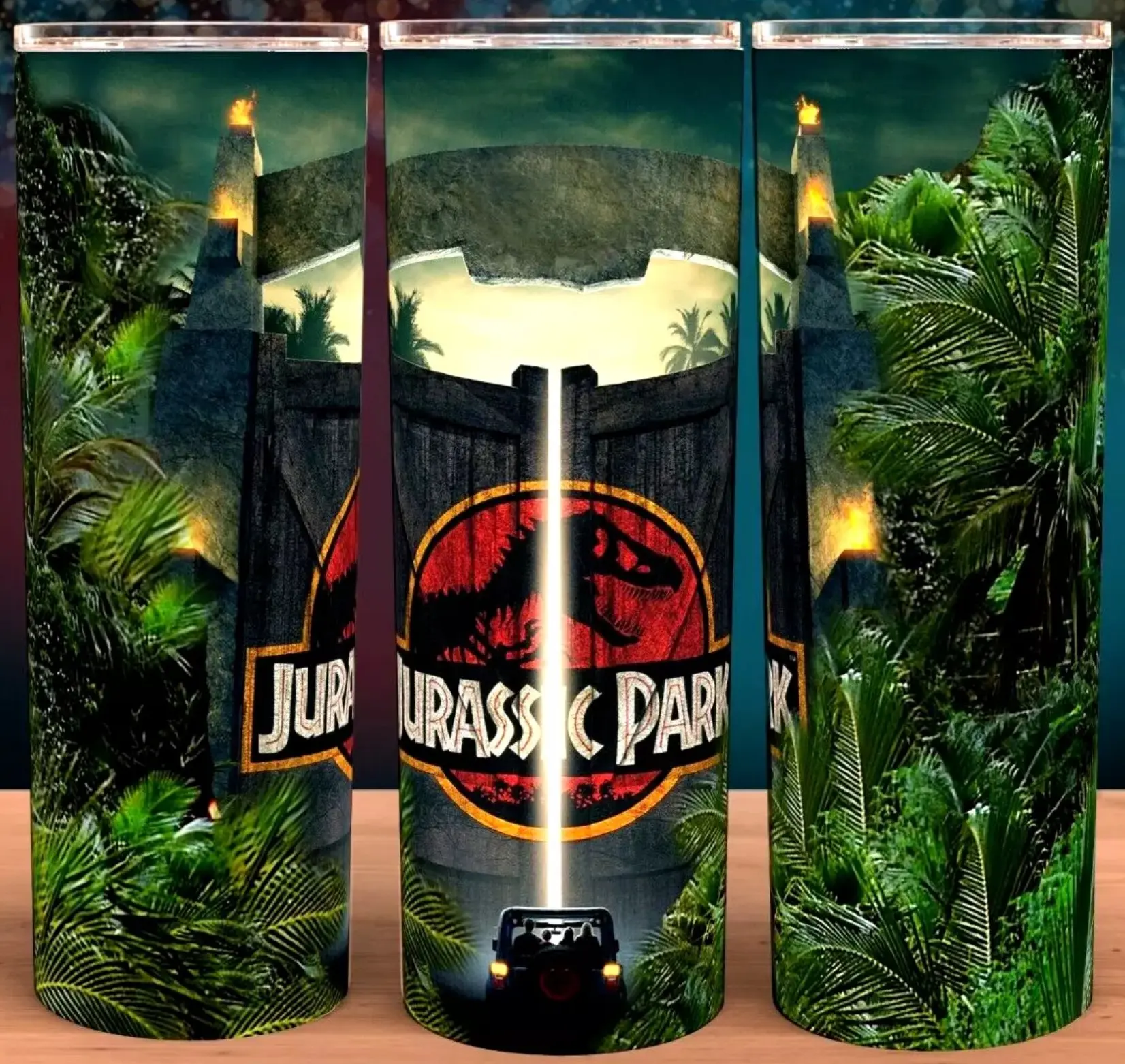 Jurassic Park 90s Dinosaur Collection Cup Mug Tumbler 20oz Drinkware Stainless Steel Insulated