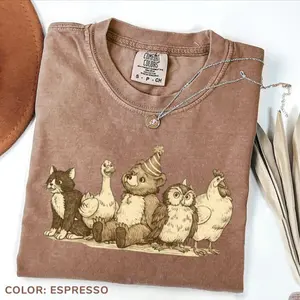 Comfort Colors Little Bear Shirt, Vintage 90s Cartoon Tee, Cute Cozy Animal Graphic T-Shirt, Retro Forest Friend Unisex Youth Top