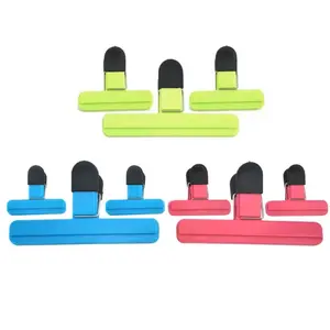 Food Bag Clips, Heavy Duty Air Tight Sealing Clips for Snack Bags, Chip Bags & Kitchen Storage, 2 Sizes Multi-Purpose Bag Clips for Food Organization