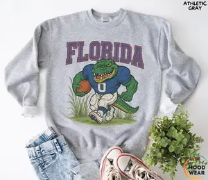 Vintage Florida Sweatshirt, Retro Florida Shirt, Alligator Sweater, Christmas Gifts