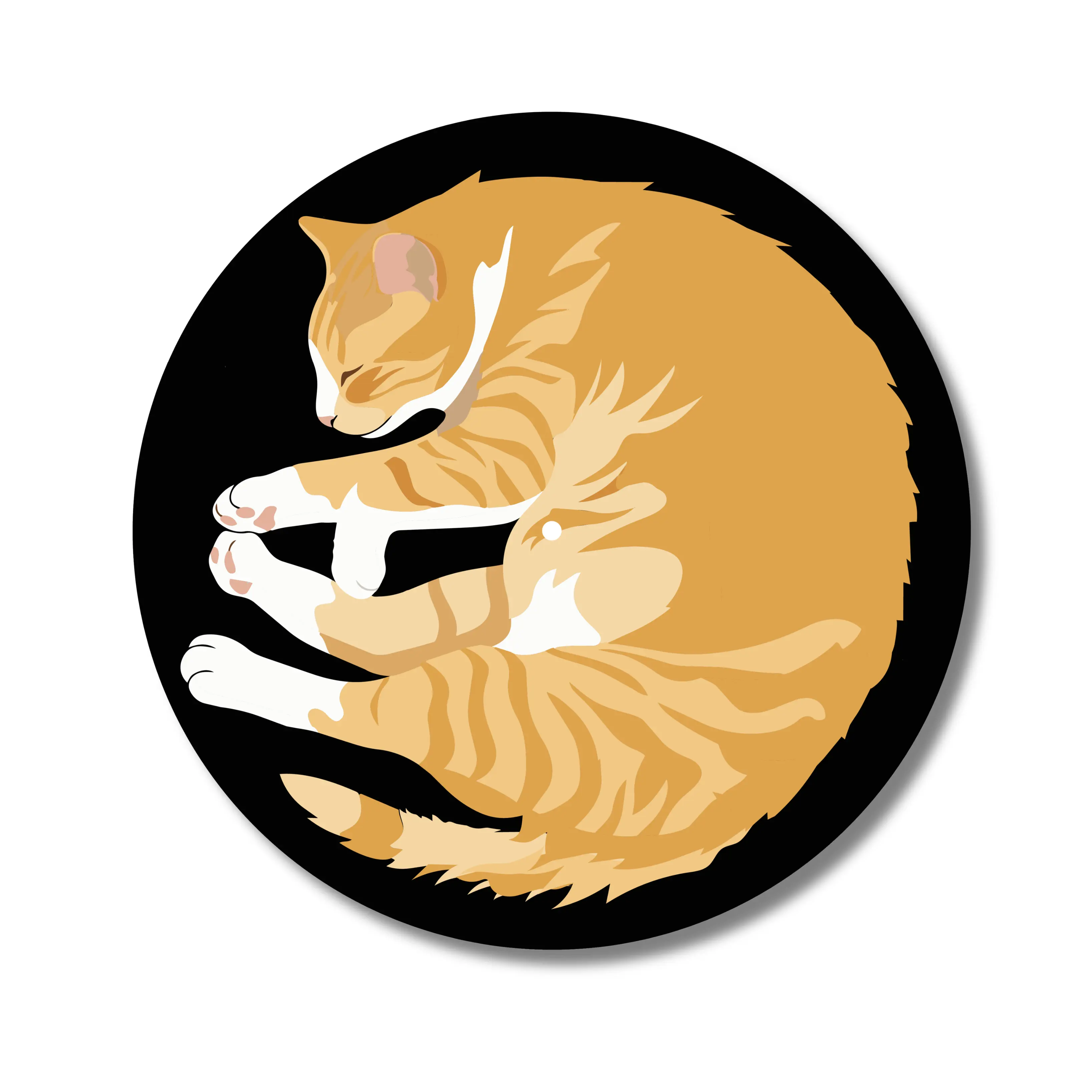 The June Drop "Cat Nap" Felt Record Player Slipmat Turntable Accessory
