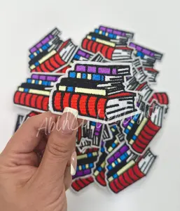 Reading Books Teach Embroidery Patch