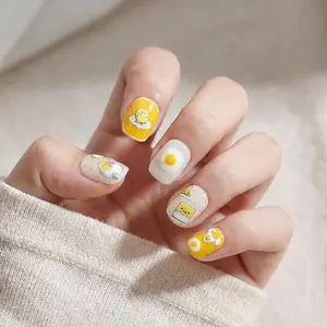 Lazy Egg Nail Stickers, Embossed Egg Nail Art Decals | Easy DIY (46)