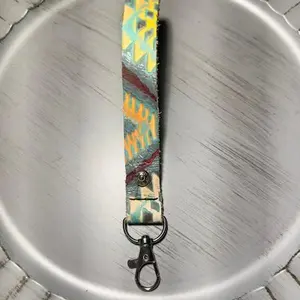 Navajo Leather Multicolor Lanyard