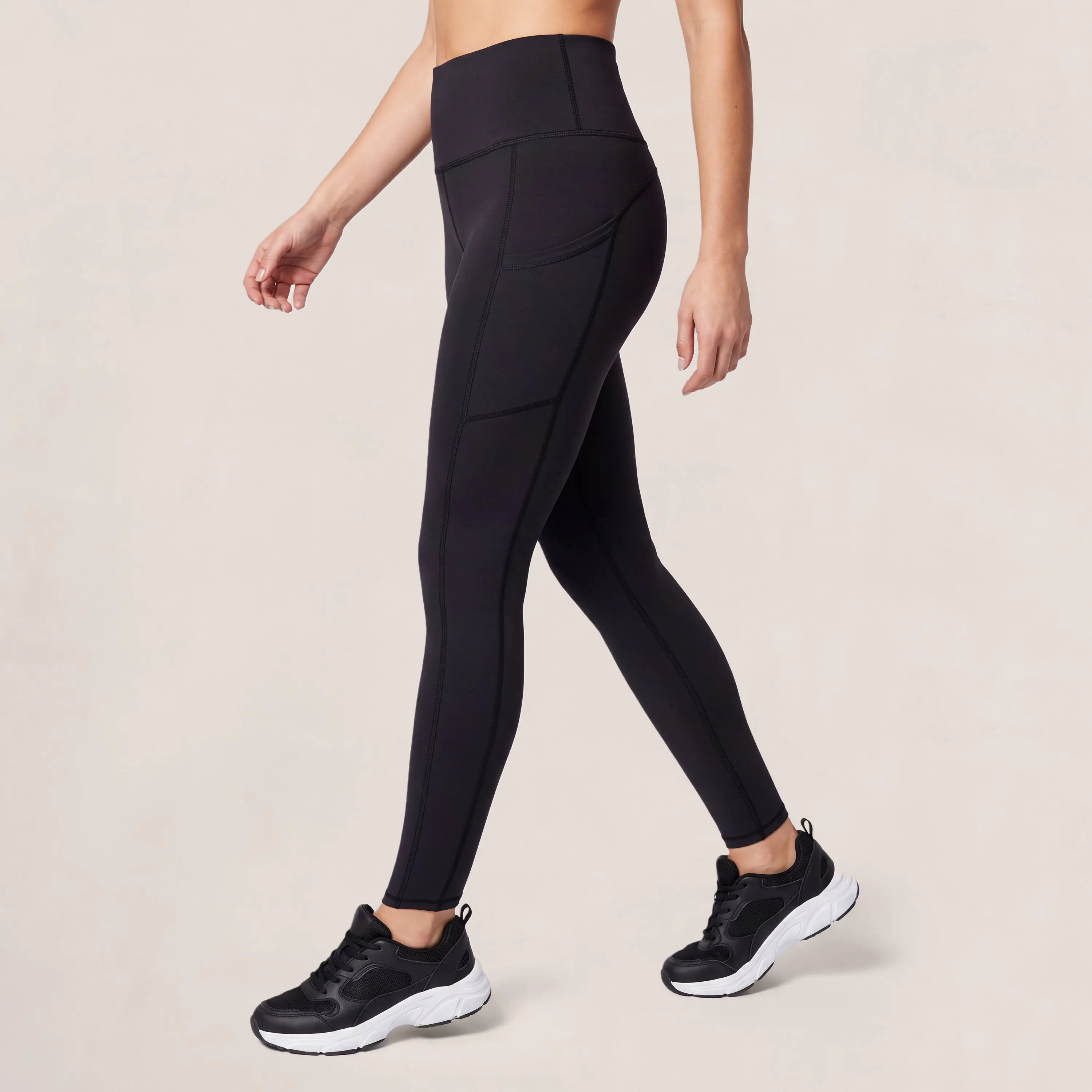 Shapermint Essentials High-Waisted Tummy Shaping Leggings with Pockets
