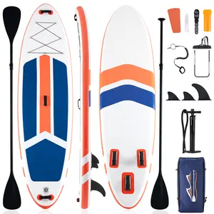 Ultra-Light Inflatable SUP Board w/ 2-in-1 Adjustable Paddle | Wide Non-Slip Deck & Premium Accessories | All Skill Levels (Adult/Youth)