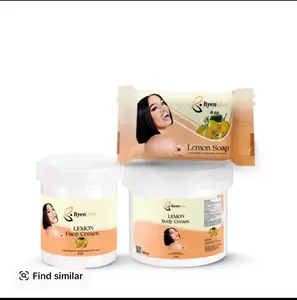 Byenblan 3 Sets Lemon body cream Face cream, soap