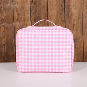 2025’s Viral MONOBLANKS Pink Gingham Lunch Bag，HOT or COLD? ️ This VIRAL Pink Gingham Lunch Bag keeps your food PERFECT all day!Don’t just pack lunch—PACK STYLE!  This Pink Gingham Lunch Bag is EVERYTHING!