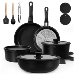 20/22/24/30 Pcs Pots and Pans Set Non Stick, Detachable Handle Cookware Sets Nonstick, Non Toxic Induction RV Kitchen Cooking Set with Removable Handles, Dishwasher/Oven Safe, Easy Clean