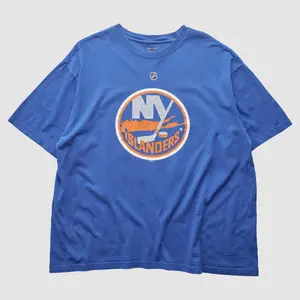 New York Islanders Reebok 2000s T-Shirt - Blue - 2XL
