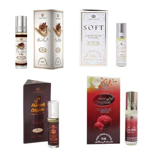 (4pc Bundle Pack) Soft + Choco Musk + Tooty Musk + French Coffee 6ml Perfume Roll-On Oil by Al-Rehab Aroma Fragrance