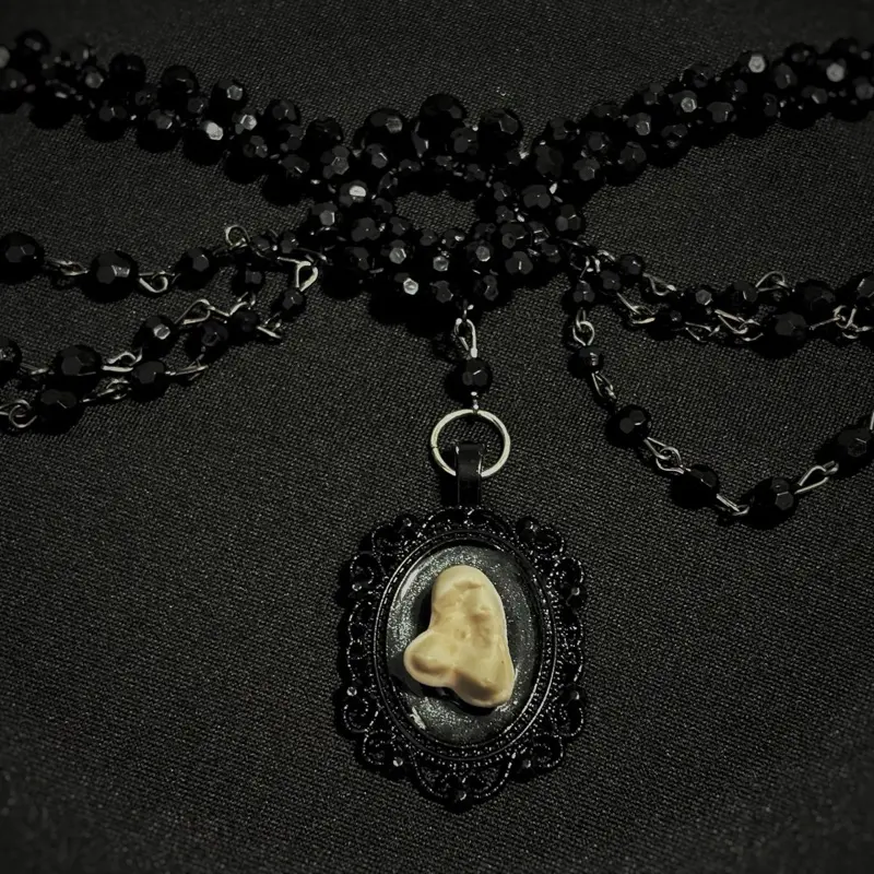 Coyote Molar Beaded Choker Necklace