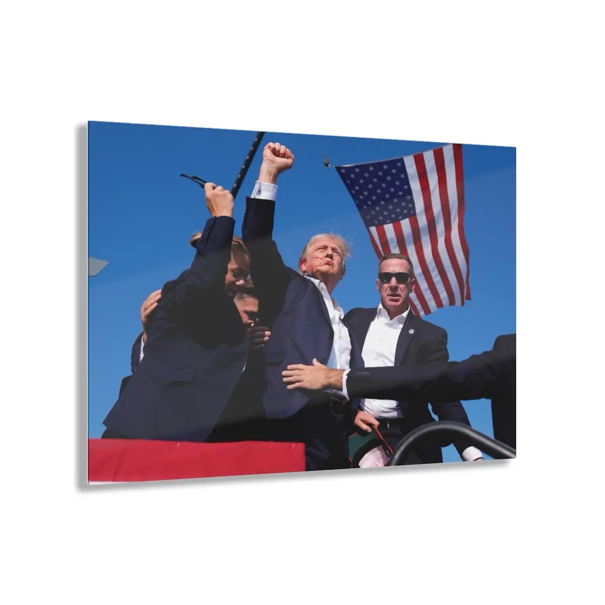 Trump 2024 Acrylic Print (Moments After Assassin Attempt)