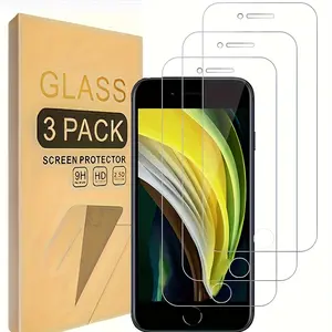 3 Pack Designed for iPhone 7/iPhone 8/iPhone SE 3/2 (2022/2020 Edition) Screen Protector, Tempered Glass, Case Friendly Anti Scratch Bubble Free Ultra Resistant