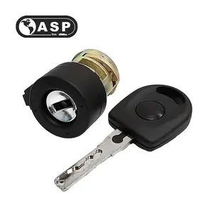 Automotive Ignition Lock Cylinder with Key - Includes HU66 Key, 2002-2006 ASP Audi VW Fitment, Gen 2 HU66 C-12-110, Entry Locks, Cars Accessories