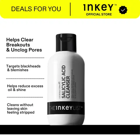 [The INKEY List] Salicylic Acid Exfoliating Gel Cleanser - Skincare for Breakouts - 150ml