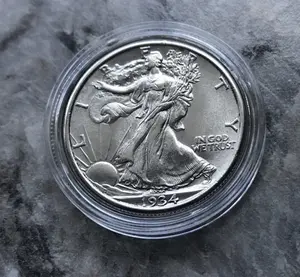 1934 Silver Walking Liberty Half.  Brilliant Uncirculated.  100% Authentic