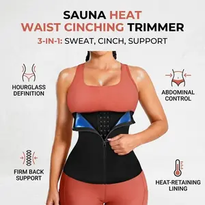 Waist Trimmer for Women Sweat Wrap Cincher Belt Tummy Workout Belts for Zumba Yoga Gym Fitness Running Cycling Adjustable Straps Elastic Straps
