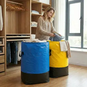 3 Size Moving Bag with Durable Handle and Secure Drawstring Closure,Large Capacity Foldable Storage Bag for Moving,Travel,Dormitory,Travel Duffle Bag