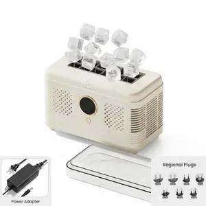 Kayoura Desktop Small USB Electric Ice Maker - Portable 500ml Automatic Cube Ice Machine with Plastic Housing for Dormitory, Office, Camping, and Car - Household Compact Ice Making Solution portable travel mini chiller countertop personal beverage cooler