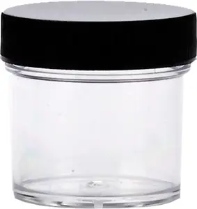 Tolco Clear Jar with Black Cap 1 oz