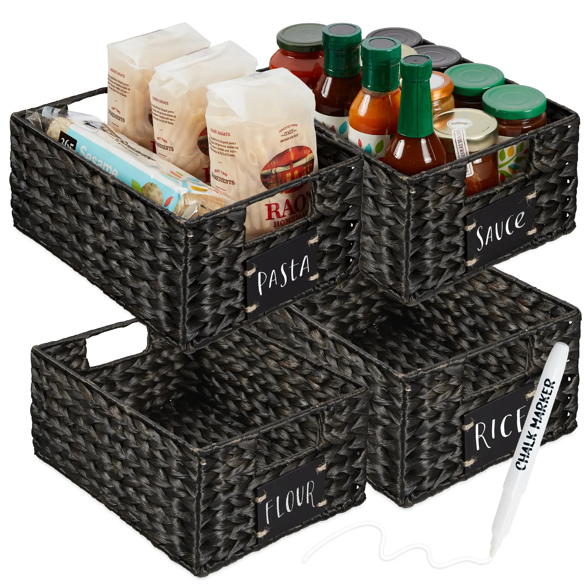 Best Choice Products Set of Woven Water Hyacinth Baskets