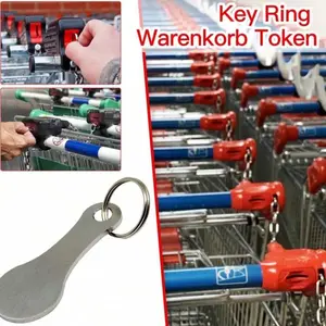 Grocery Cart Unlock Keychain with Pushcart Unlocker Head