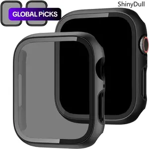 Privacy Screen Apple Watch Case – 2-in-1 Ultra-Thin Tempered Glass Protector for 38-49mm, Unisex