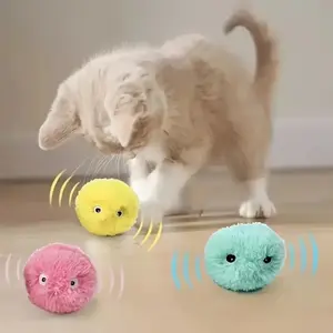 Cute Cat Teaser Toy, 3 Counts Pet Plush Sound Toy, Pet Interactive Toy, Fun Indoor Cat Teaser Toy, Pet Supplies for Cats and Dogs