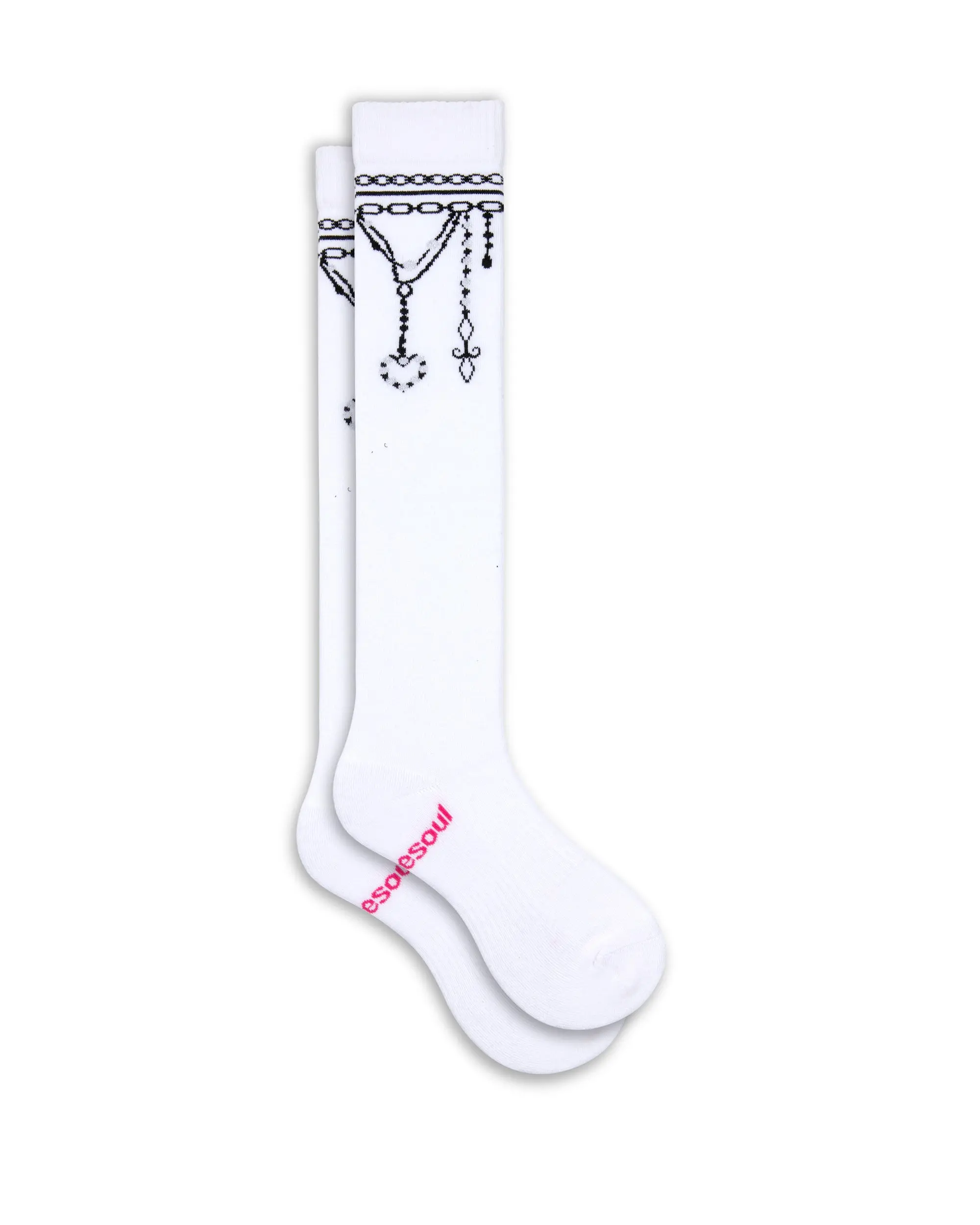 Valentina Ultrahigh Sock - Organic Cotton Seamless Double Cushioned Breathable Knee High Socks Ribbed Cuff Design Comfort Fit As Seen On Shark Tank Everyday Outfits Soft Comfy socks For Men And Women
