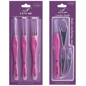 Exyhair Dreadlock Crochet Hook for Hair Dreadlock Needle Tool for Braid Craft Dread Locks Crochet Needles 0.5mm