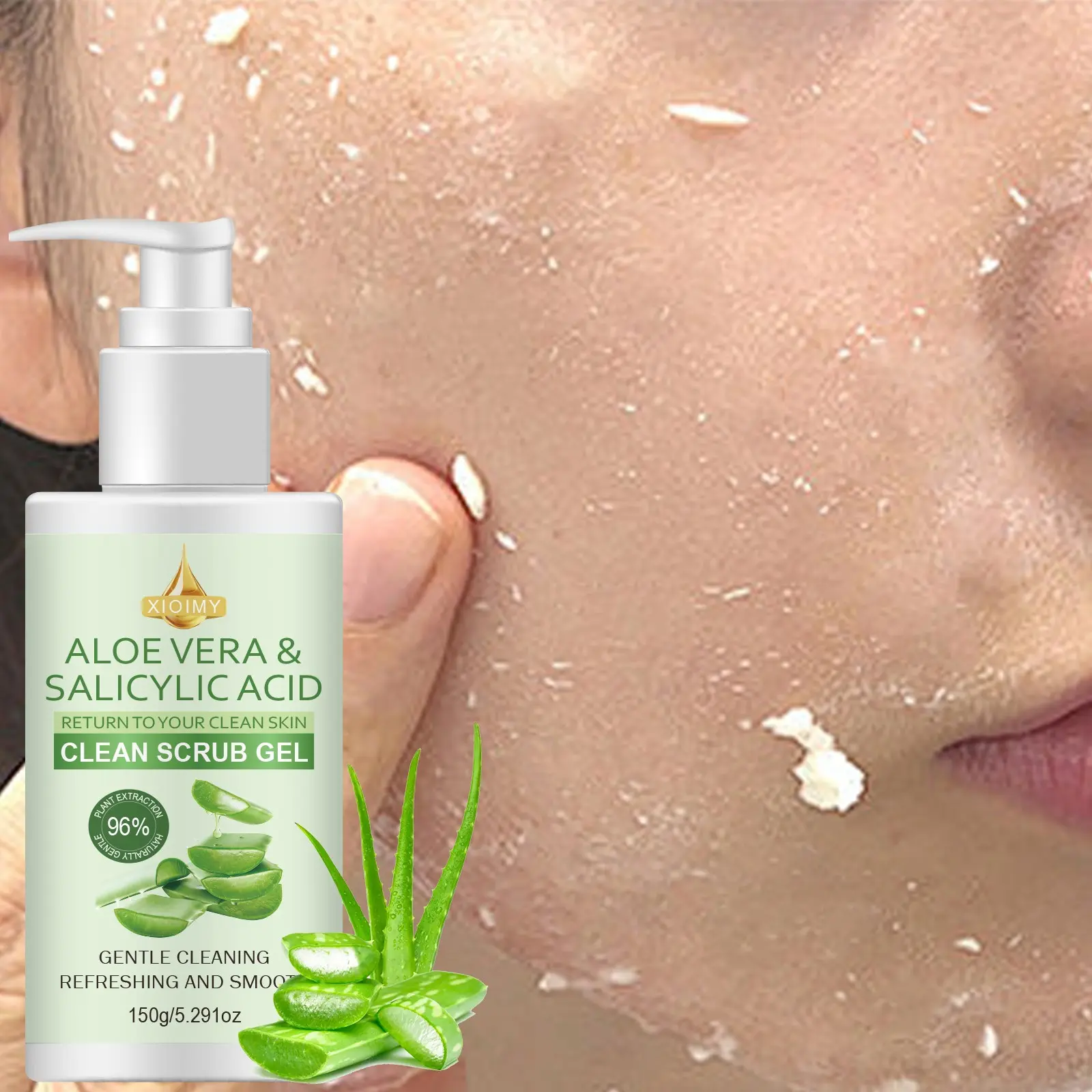 Aloe Vera & Salicylic Acid Exfoliating Scrub Gel, Exfoliating Solution Gel,  Gentle Exfoliator, Hydrating Exfoliant, Deep Cleansing, Gentle  Non-Irritating, Strong Moisturizing, Brightening Skin Care, Moisturizer -  TikTok Shop