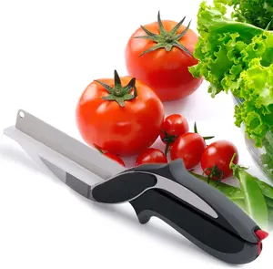 Two-in-one kitchen scissors, knife, used for cutting food. Separate stainless steel barbecue steak cutting scissors. Detachable multi-functional kitchen cutter, suitable for cutting vegetables, fruits and meats.