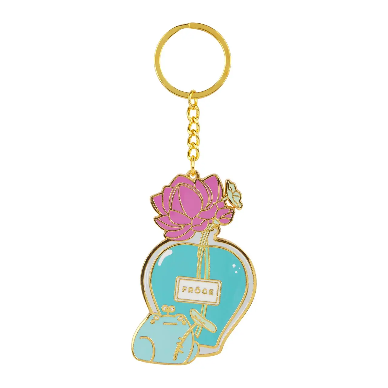 Rainylune Sprout the Frog FROGE Enamel Keychain
