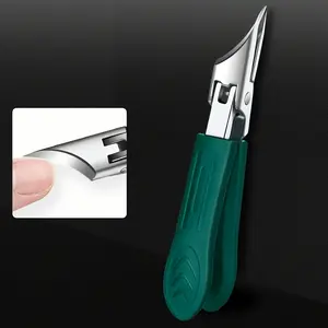 High Precision Stainless Steel Trimmer, Safety Soft Grip, Ultra Sharp 25 Degree Blade, Special Design for Thick Nails