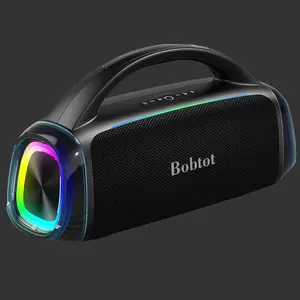Boombox Outdoor Bluetooth Speaker with RGB & Bass Boost