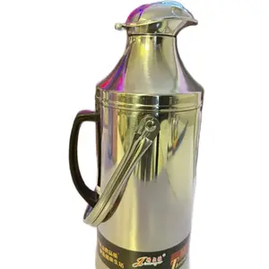 Stainless Steel Thermos - Drinkingware with Handle for Easy Pouring, Ideal for Beverages - Drinkware, Flasks