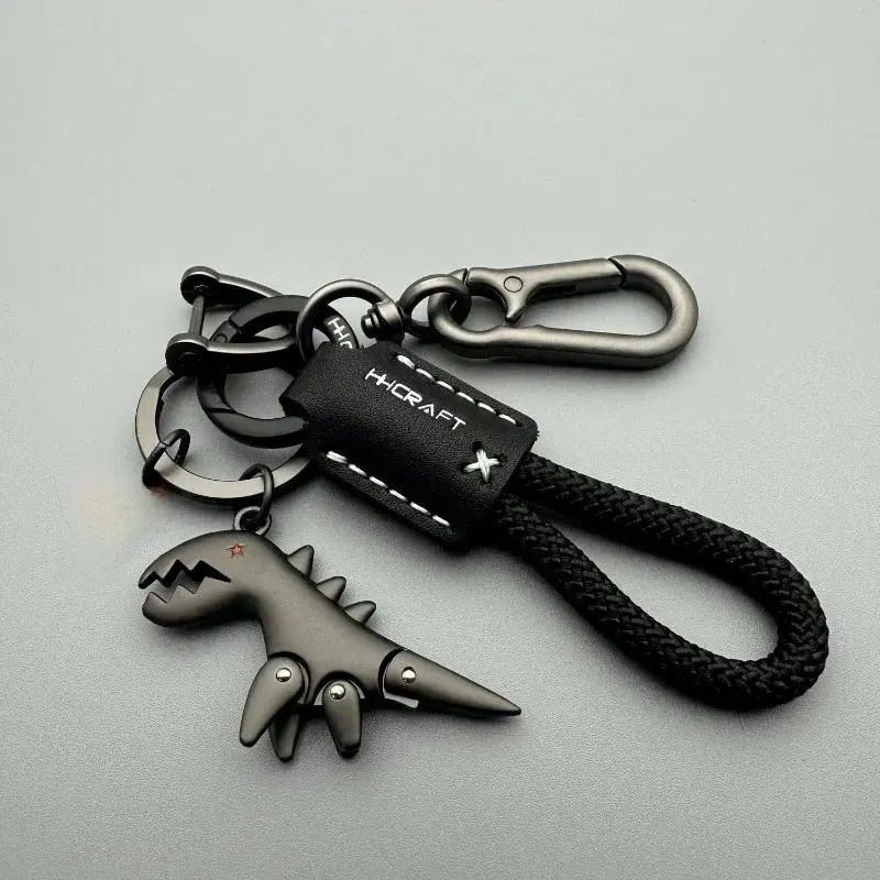 Motorcycle Decoration Accessories and Car Keychain, Key Chain For Car Keys, Alloy Keychain – Leather Woven Rope Metal Keychain for Men and Women, Durable Handbag Pendant, Stylish Car Key Holder, Practical Gift for Friends & Riders