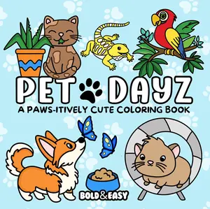 Pet Dayz Coloring Book & Reusable Protective Sheet by Wook Books