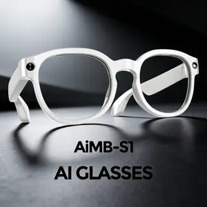 Lntelligent AI Camera Glasses, Equipped With 2-Megapixel 1080p High-definition Photo Shooting Function, Automatic Color Changing interchangeable Lens, Suitable for Men And Women's Travel Recording, Voice call language Translation.